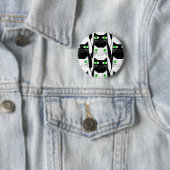 Schwarze und weiße Katzen Button (Beispiel)