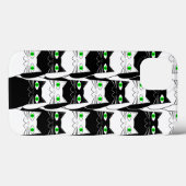 Schwarze und weiße Katzen Case-Mate iPhone Hülle (Rückseite (Horizontal))