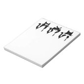 Schwarze und weiße Katzen | Drei kluge Kätzchen Notizblock (Rotiert)