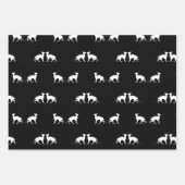 Schwarze und weiße Katzen Geschenkpapier Set (Vorderseite 3)
