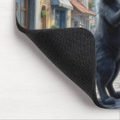 Schwarze und weiße Katzen tanzen auf Kobelstein Mousepad (Ecke)