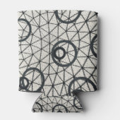 Schwarze und weiße Kreise Dosenkühler (Rückseite)