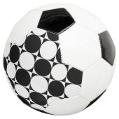 SCHWARZE UND WEISSE KREISE FUßBALL (Dreiviertel)