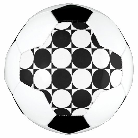 SCHWARZE UND WEISSE KREISE FUßBALL (Vorderseite)