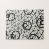 Schwarze und weiße Kreise Puzzle (Horizontal)