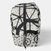 Schwarze und weiße Kreise Waschbeutel (Rechts)