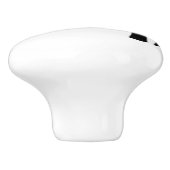 Schwarze und weiße Küchenutensilien Keramikknauf (Seitenansicht)