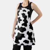 Schwarze und weiße Kuhhaut Schürze (InSitu)