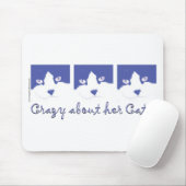 Schwarze und weiße, langhaarige Katze Mousepad (Mit Mouse)