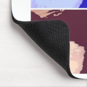Schwarze und weiße, langhaarige Katze Mousepad (Ecke)