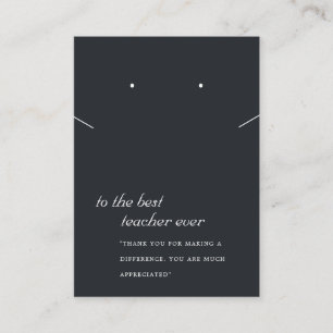 SCHWARZE UND WEISSE LEHRER-GESCHENKE SCHNELLE OBER PLATZKARTE