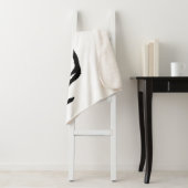 Schwarze und Weiße Löwen Sherpadecke (Beispiel)