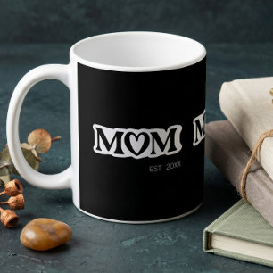Schwarze und Weiße Mama Etablierte Elegante Süße H Kaffeetasse