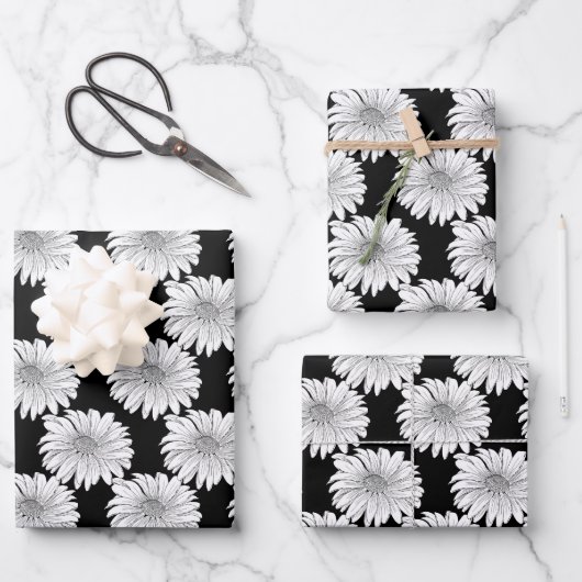 Schwarze und weiße Milchsorten Geschenkpapier Set (Vorderseite)