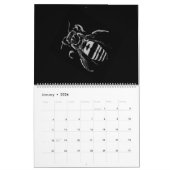 Schwarze und weiße minimalistische Insekten - Bug  Kalender (Jan 2026)