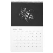 Schwarze und weiße minimalistische Insekten - Bug  Kalender (Jan 2026)