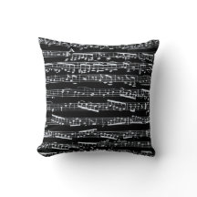 Schwarze und weiße Musiknoten