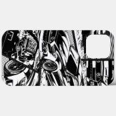 SCHWARZE UND WEISSE MUSKELMUSKELMÖBEL Case-Mate iPhone HÜLLE (Rückseite (Horizontal))