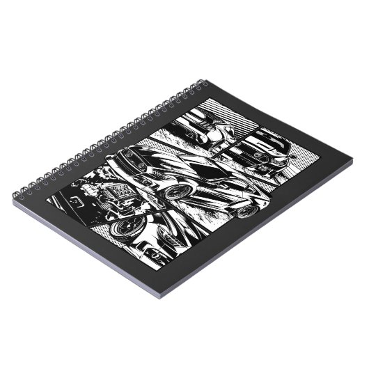 SCHWARZE UND WEISSE MUSKELMUSKELMÖBEL NOTIZBLOCK (Linke Seite)