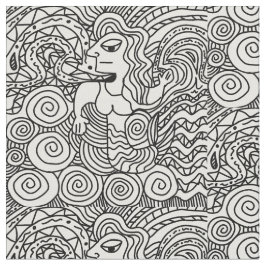 SCHWARZE UND WEISSE MUSTER STOFF