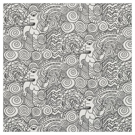 SCHWARZE UND WEISSE MUSTER STOFF (Muster)