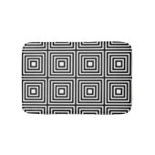 Schwarze und weiße Plätze auf den Plätzen Badematte (Vorderseite)