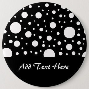 Schwarze und weiße Punkte Button
