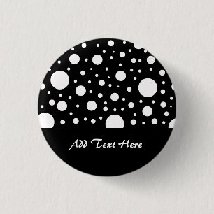 Schwarze und weiße Punkte Button