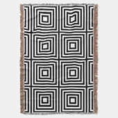 Schwarze und weiße Quadrate Decke (Vorderseite Vertikal)