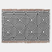 Schwarze und weiße Quadrate Decke (Vorderseite)