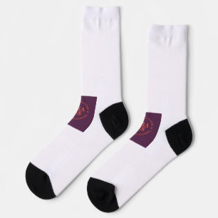 Schwarze und weiße SBAHS-Scholar-Socken Socken