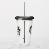 Schwarze und weiße Stammziege / Schafe Acryltrinkbecher (Rechts)