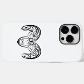 Schwarze und weiße Stammziege / Schafe Case-Mate iPhone Hülle (Rückseite (Horizontal))