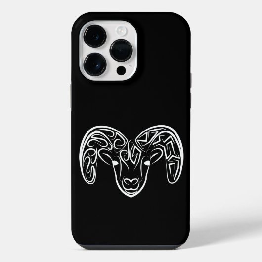 Schwarze und weiße Stammziege / Schafe iPhone Hülle (Rückseite)