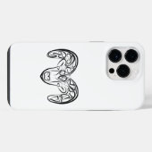 Schwarze und weiße Stammziege / Schafe iPhone Hülle (Rückseite (Horizontal))