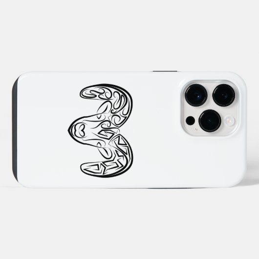 Schwarze und weiße Stammziege / Schafe iPhone Hülle (Rückseite (Horizontal))