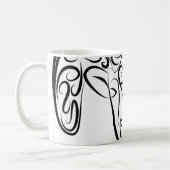 Schwarze und weiße Stammziege / Schafe Kaffeetasse (Links)