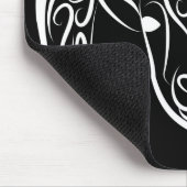 Schwarze und weiße Stammziege / Schafe Mousepad (Ecke)