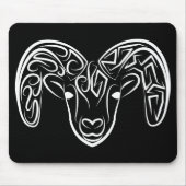 Schwarze und weiße Stammziege / Schafe Mousepad (Vorne)