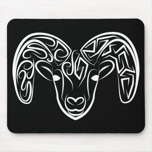 Schwarze und weiße Stammziege / Schafe Mousepad (Vorne)