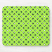 Schwarze und weiße Sterne Mousepad (Vorne)