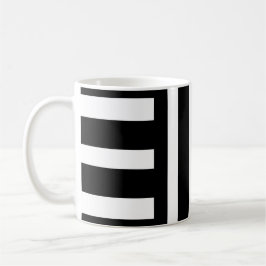 Schwarze und weiße Streifen/Abstrakte klassische T Kaffeetasse