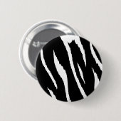 Schwarze und weiße Streifen Button (Vorne & Hinten)