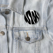 Schwarze und weiße Streifen Button (Beispiel)