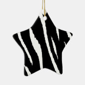 Schwarze und weiße Streifen Keramik Ornament (Rechts)