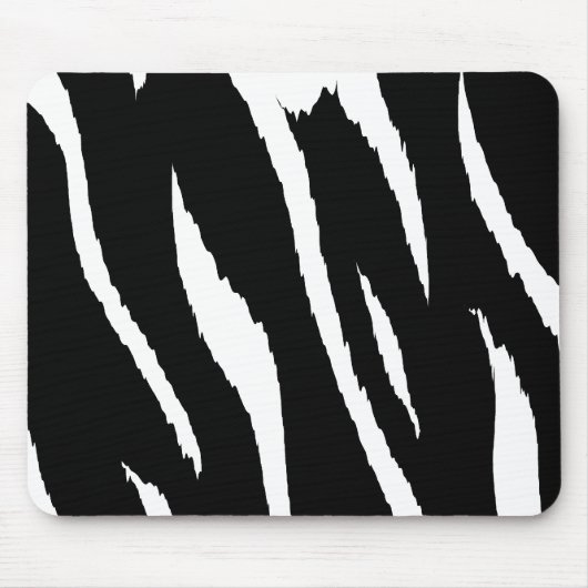 Schwarze und weiße Streifen Mousepad (Vorne)