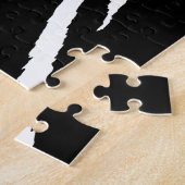 Schwarze und weiße Streifen Puzzle (Seite)