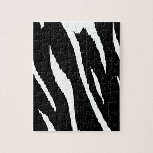 Schwarze und weiße Streifen Puzzle (Vertikal)