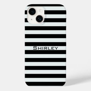 Schwarze und weiße Streifen von Shirley Taylor Case-Mate iPhone 14 Hülle