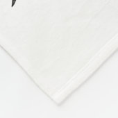 Schwarze und Weiße Tiger Fleecedecke (Ecke)